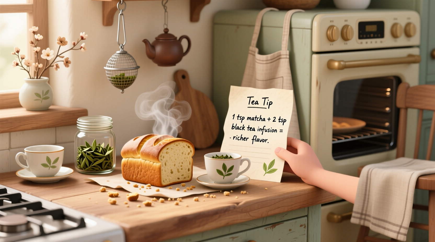 baking with tea tip
