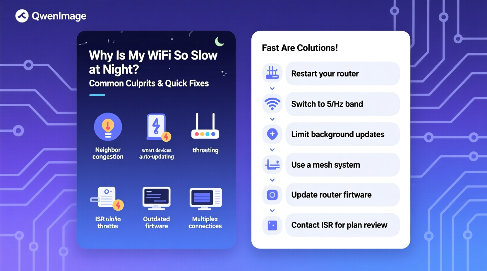 why is my wifi so slow at night common culprits and how to fix it fast