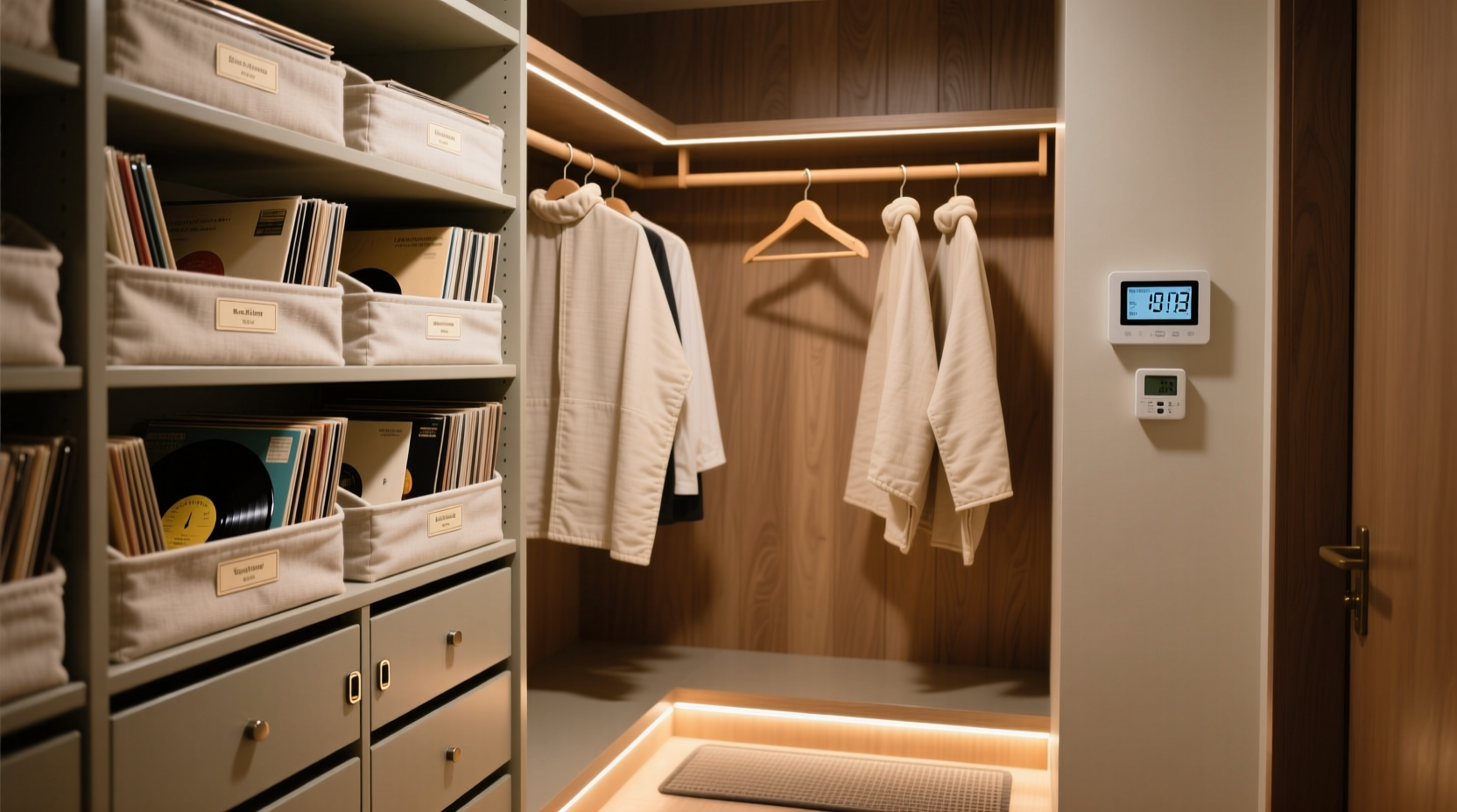 closet organization tips for vinyl clothing