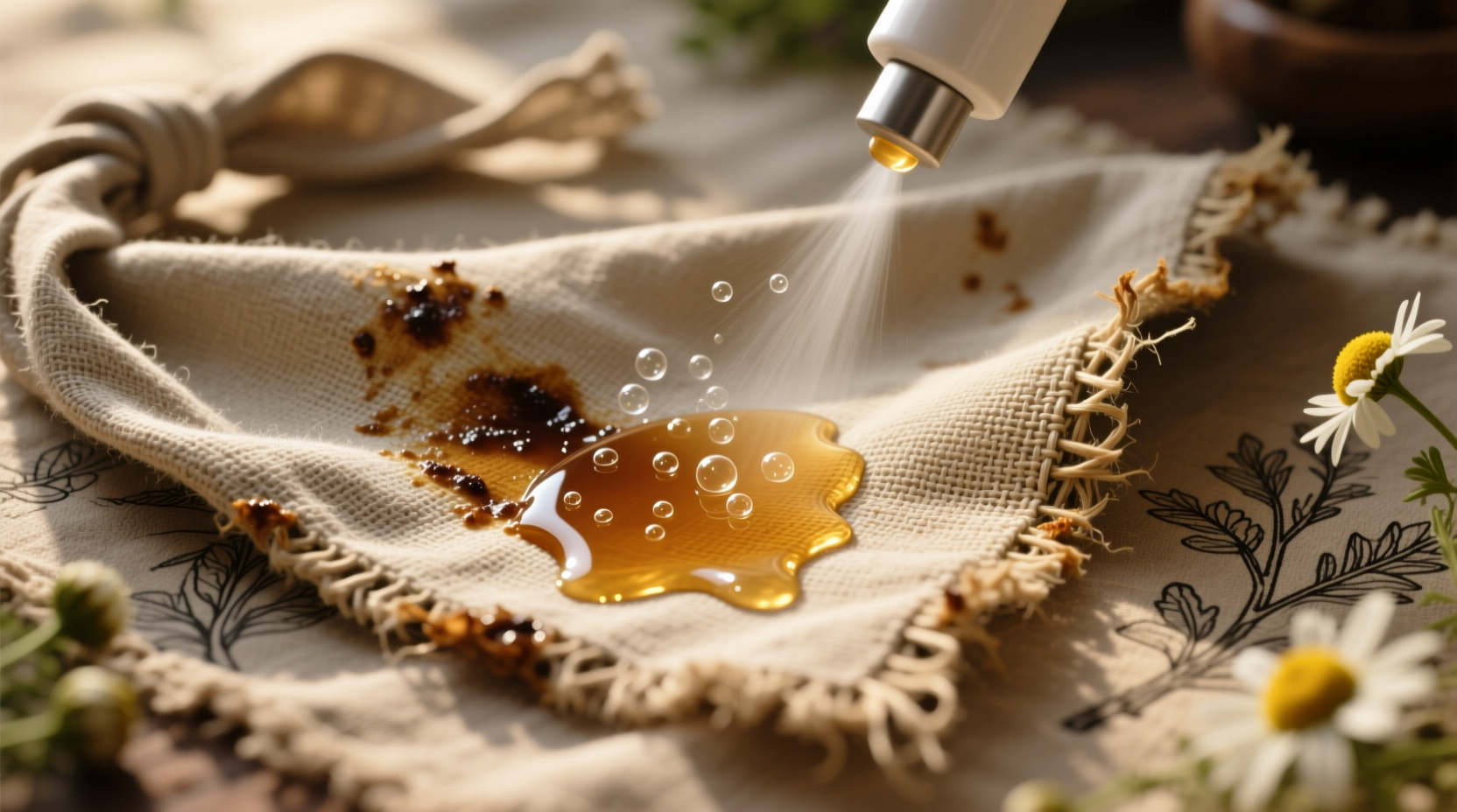 eco friendly cleaning tips remove dog saliva stains
