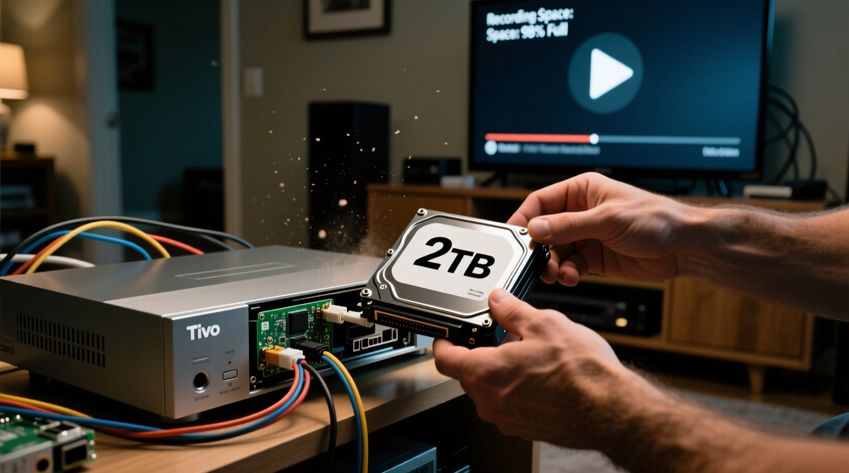 upgrade your tivos hard drive for more recording space