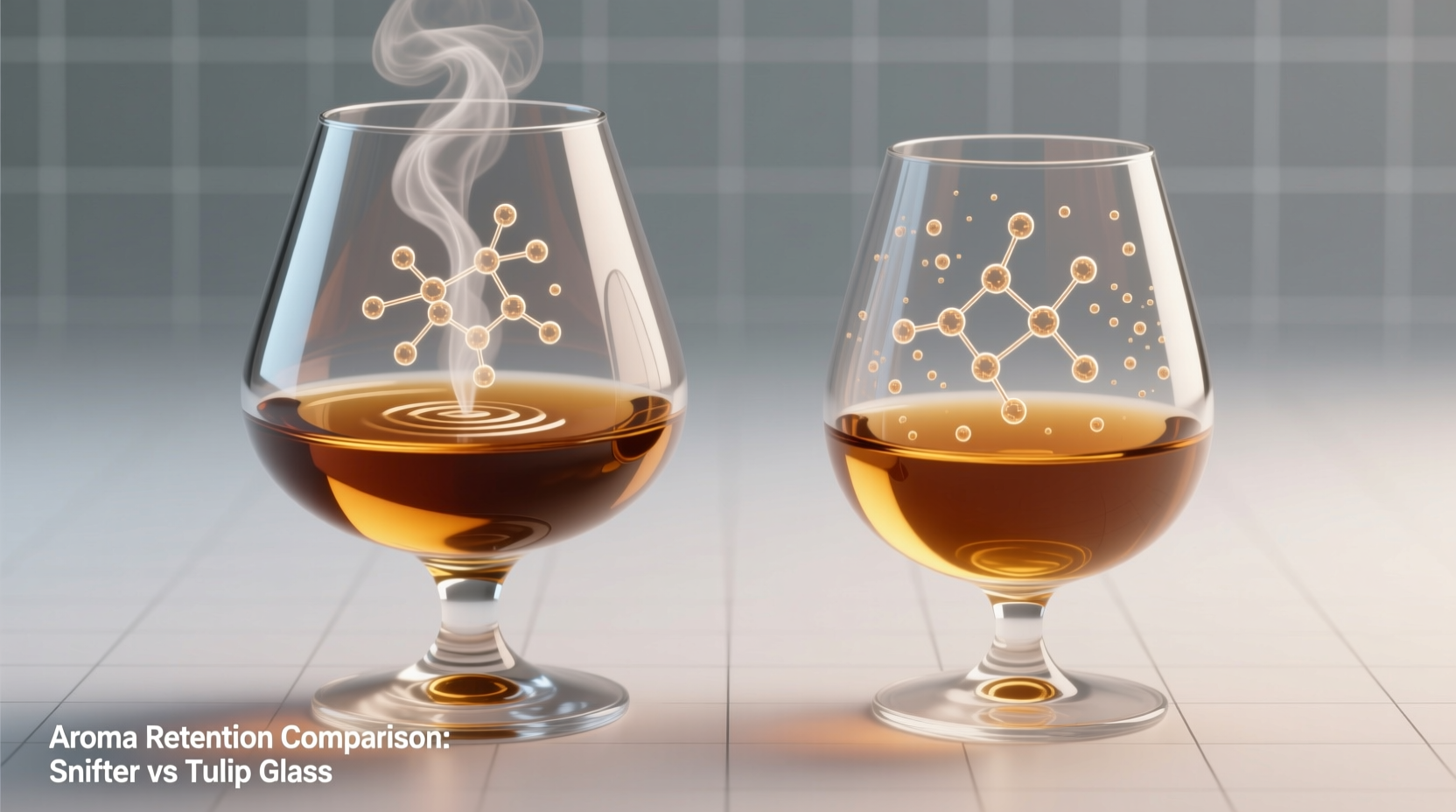 brandy snifter vs tulip glass which enhances aroma retention more