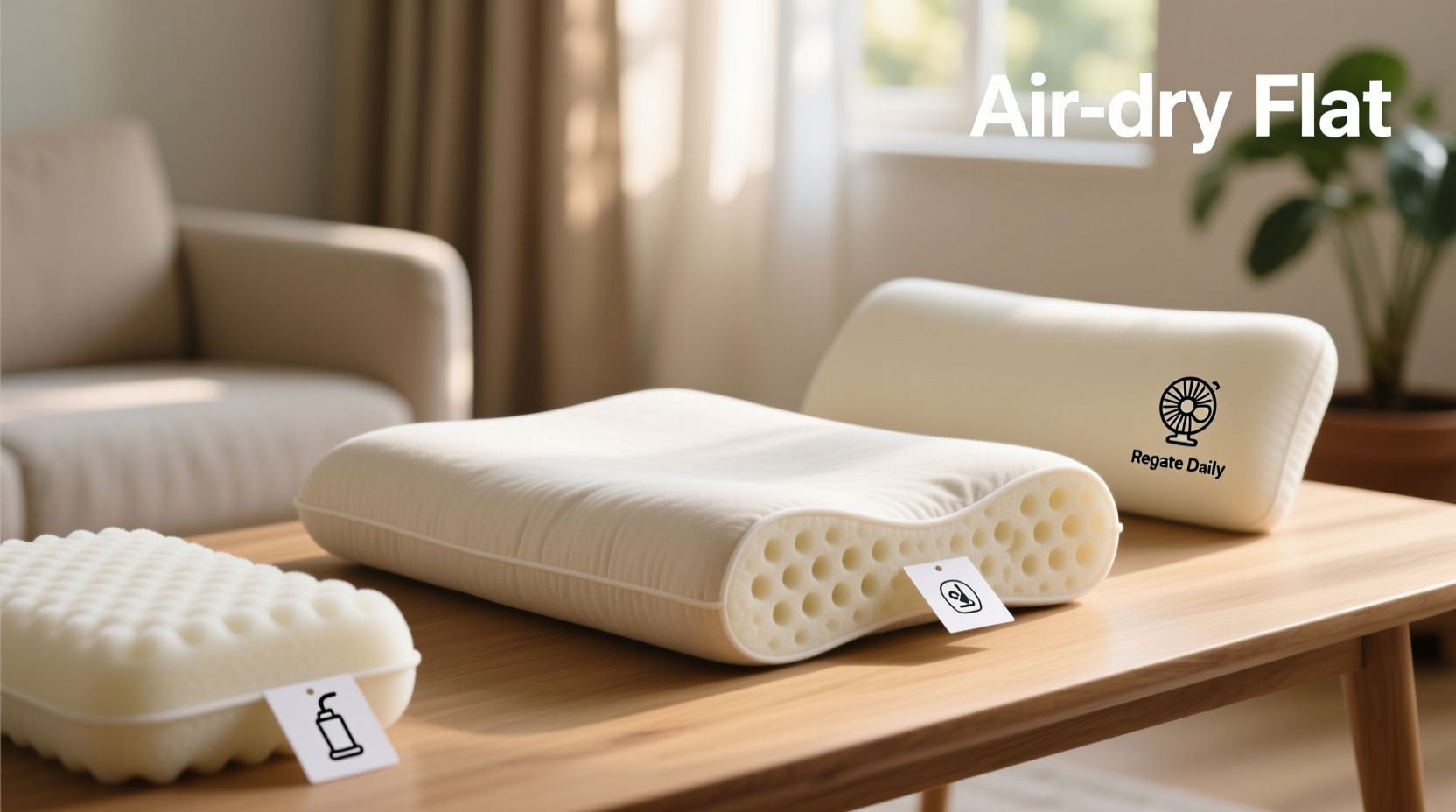 is it safe to tumble dry memory foam cushions