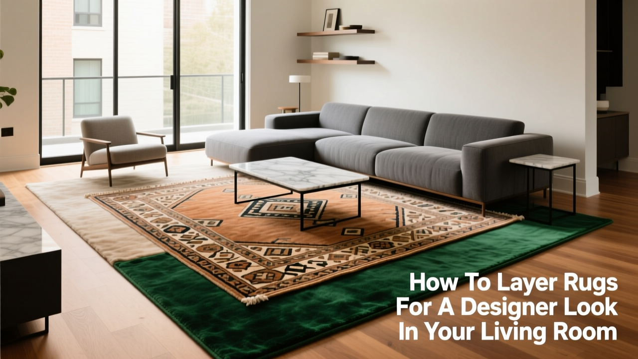 How To Layer Rugs For A Designer Look In Your Living Room