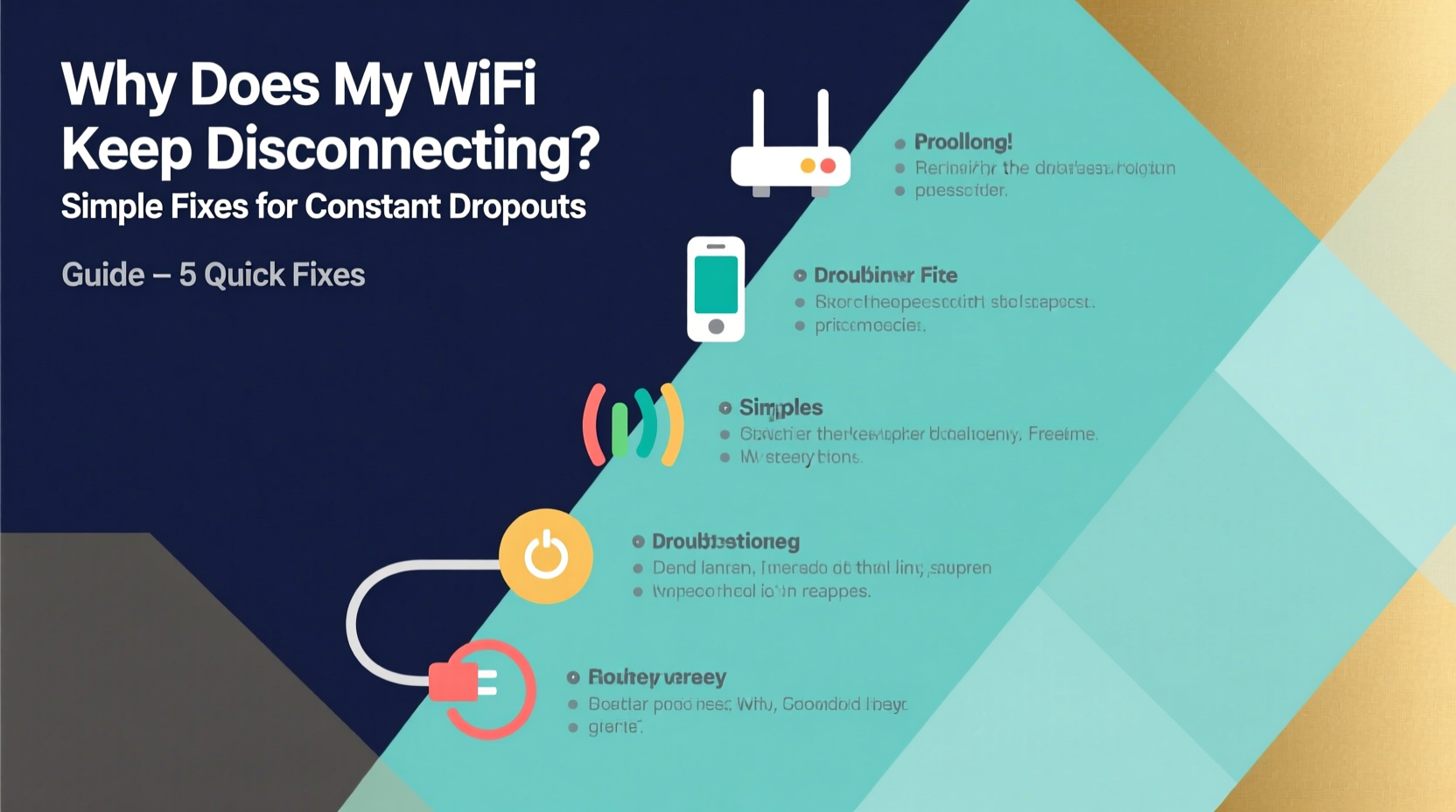 why does my wifi keep disconnecting simple fixes for constant dropouts