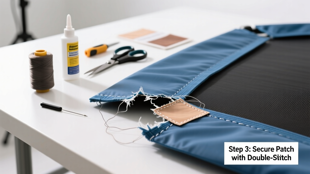 How to Fix a Torn Trampoline Mat or Pad