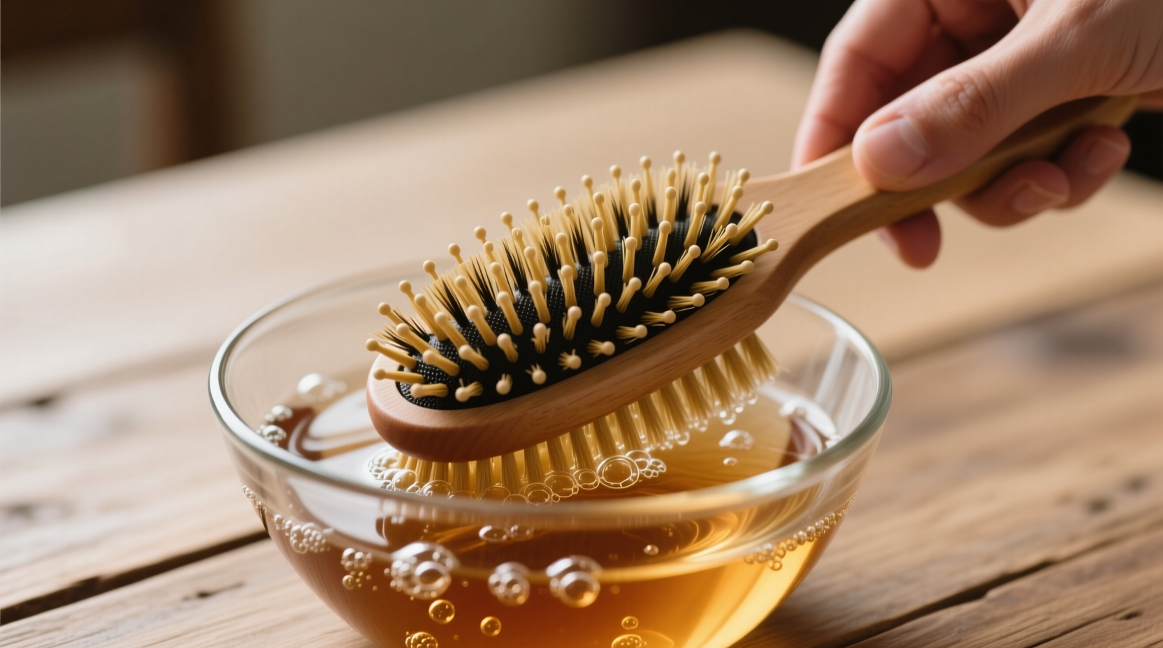 eco friendly cleaning tips vinegar hairbrush care