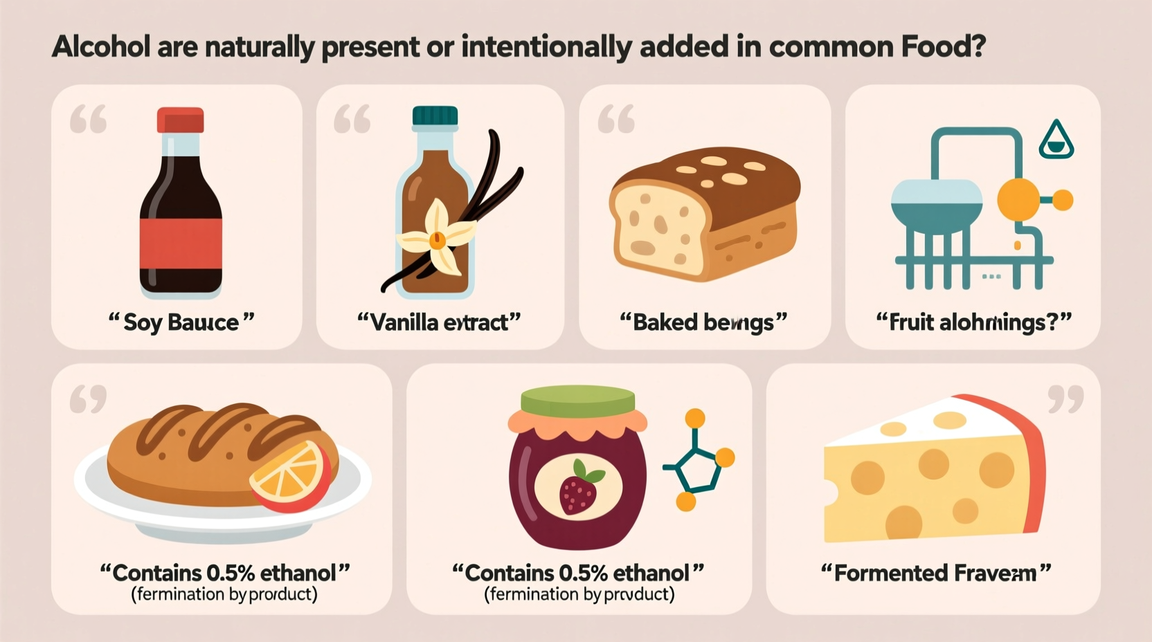 what type of alcohol is in foods