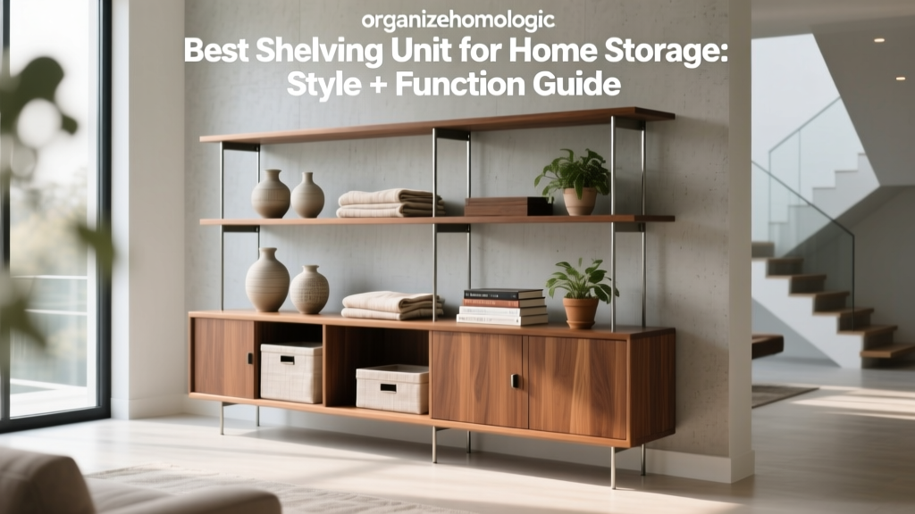 Best Shelving Unit for Home Storage: Style + Function Guide