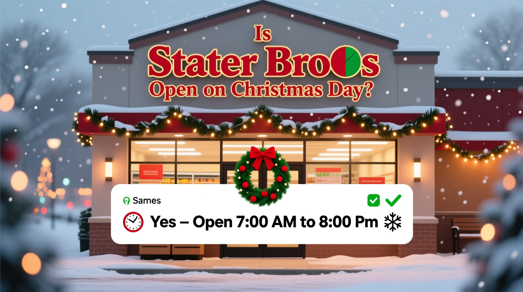 is stater bros open on christmas day