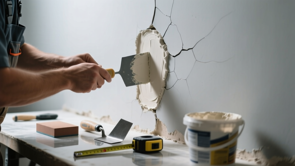 Fixing Noisy Hairline Cracks in Plaster Walls