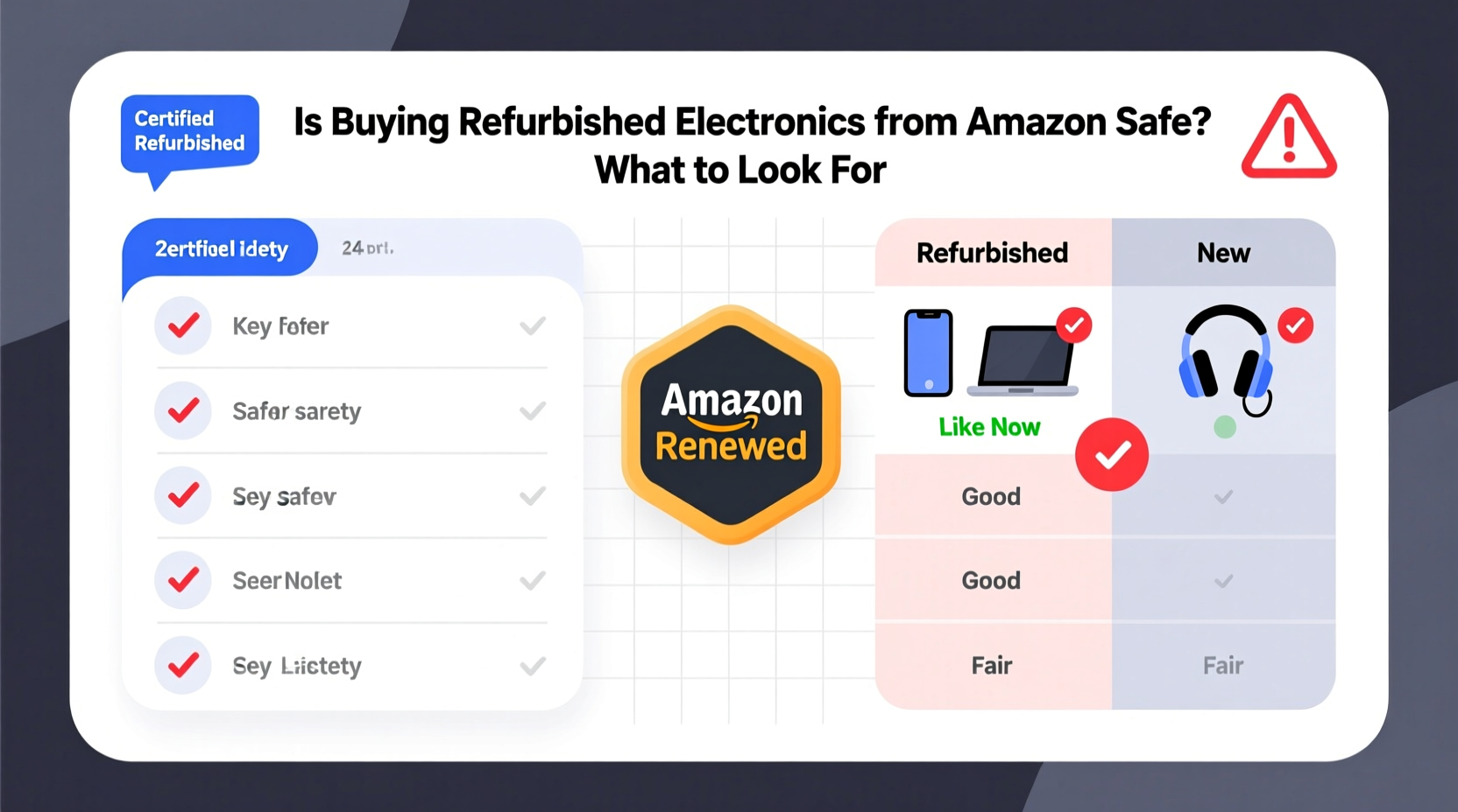 is buying refurbished electronics from amazon safe and what to look for