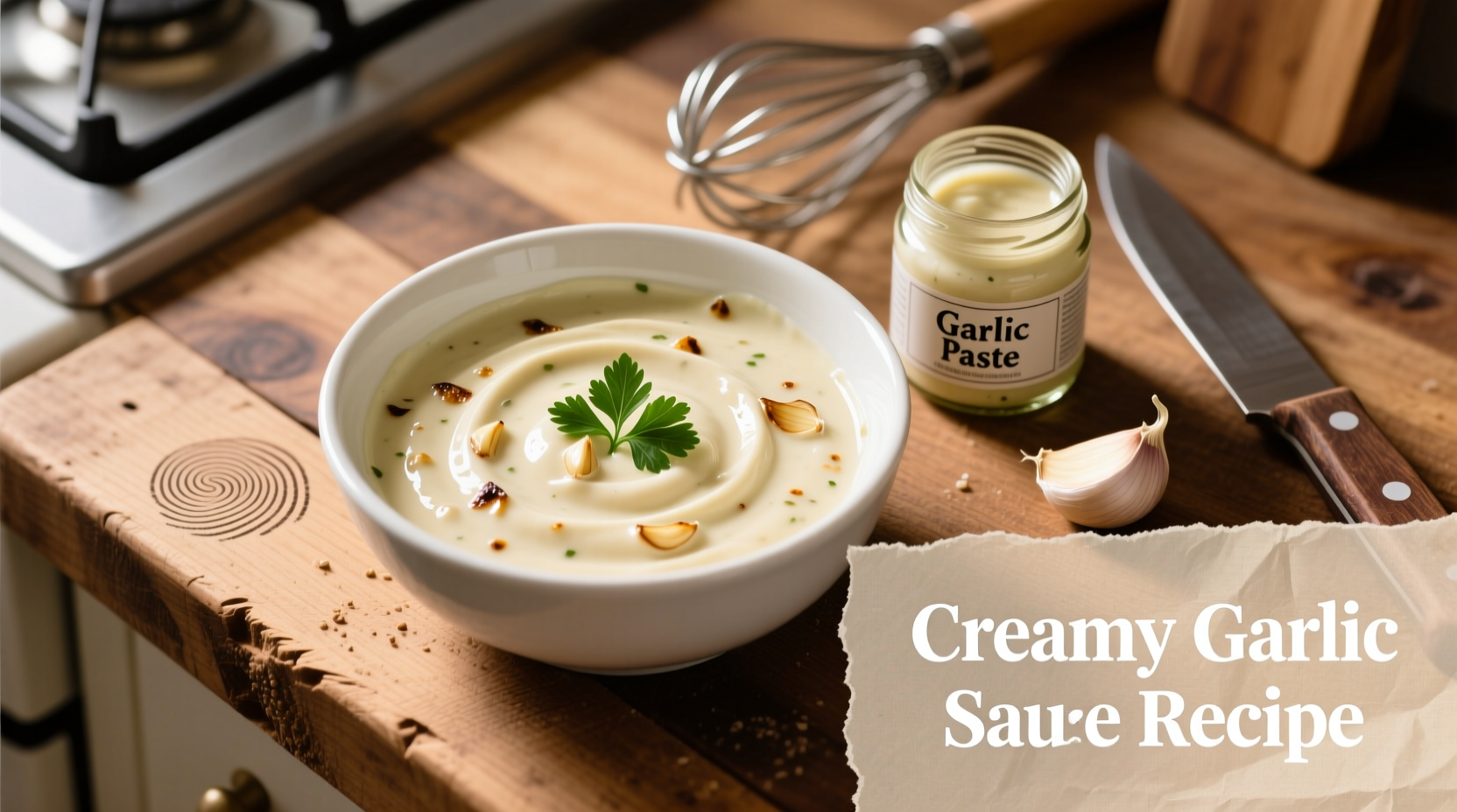 Perfect Creamy Garlic Sauce Recipe in 15 Minutes