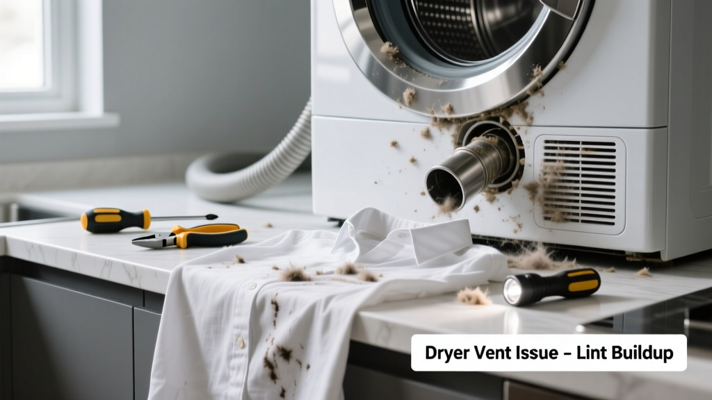 Dryer Leaving Marks on Clothes in Kitchen Fix