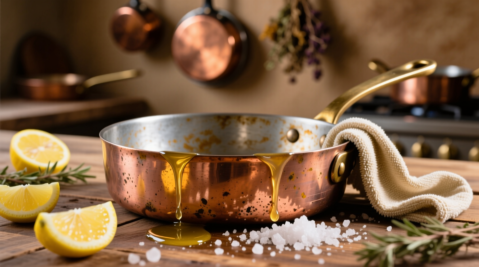 natural copper cookware cleaning tips