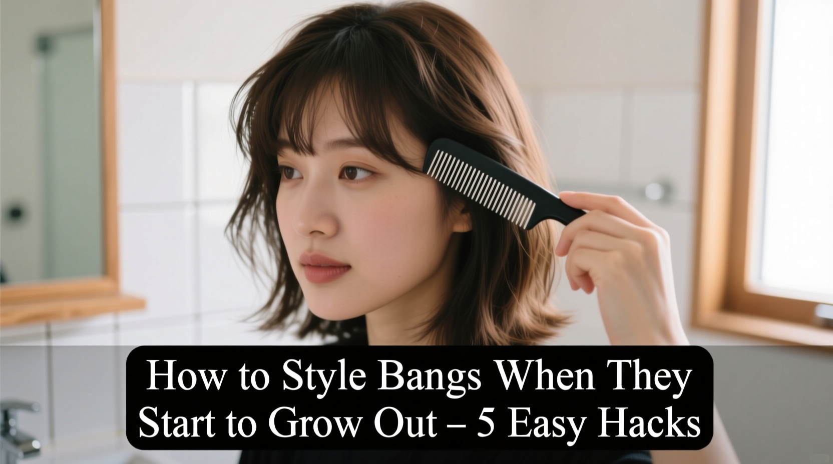 how to style bangs when they start to grow out awkward stage hacks