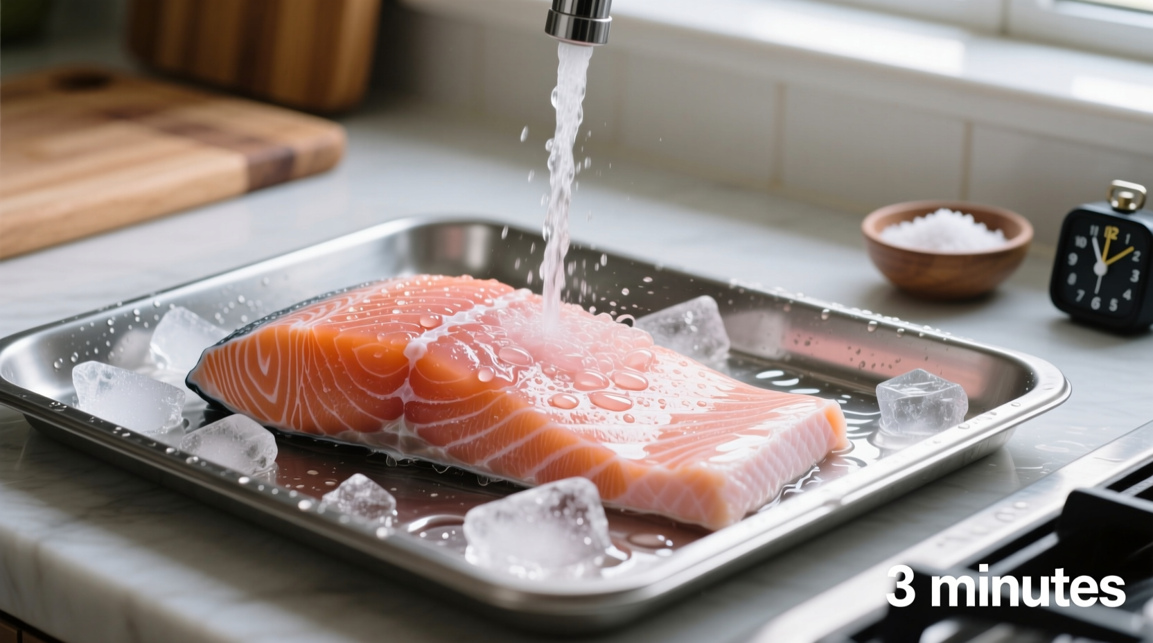 how to thaw frozen salmon quickly