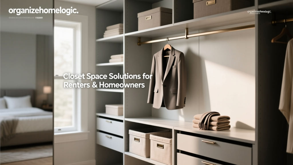 Closet Space Solutions for Renters & Homeowners
