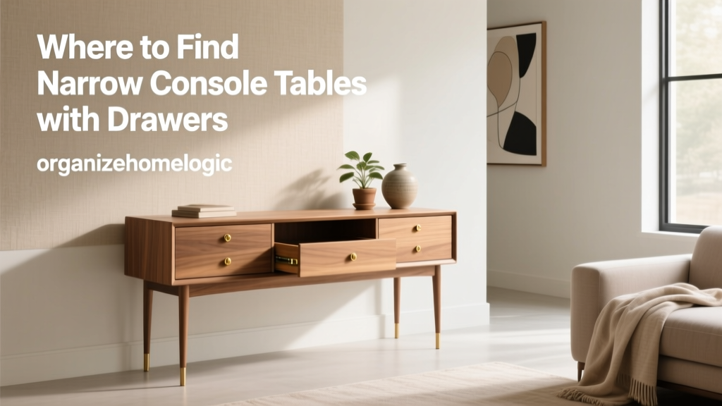 Where to Find Narrow Console Tables with Drawers