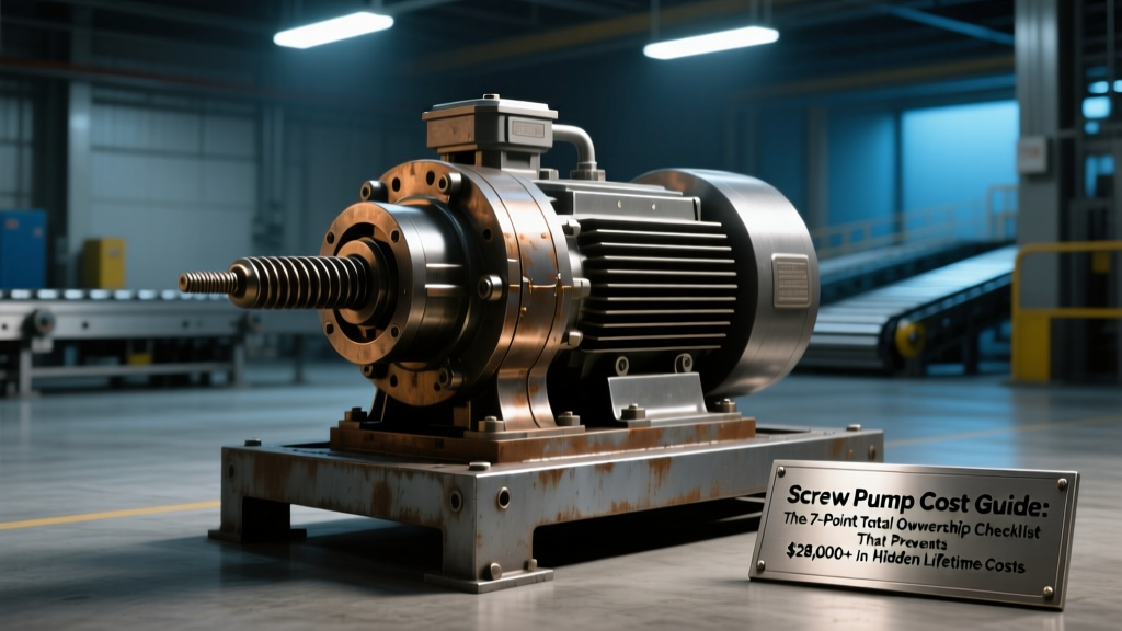 Screw Pump TCO Guide: Avoid $28K+ Hidden Costs