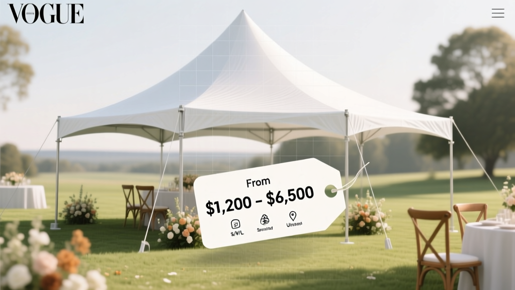 Wedding Tent Cost in 2026: Real Prices & Savings
