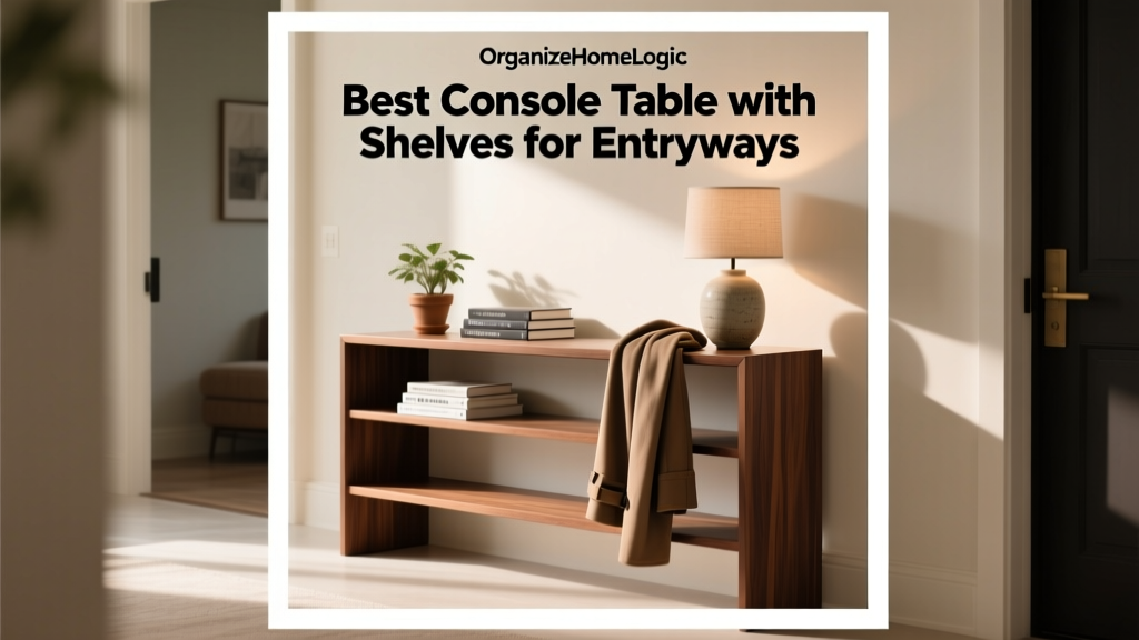 Best Console Table with Shelves for Entryways