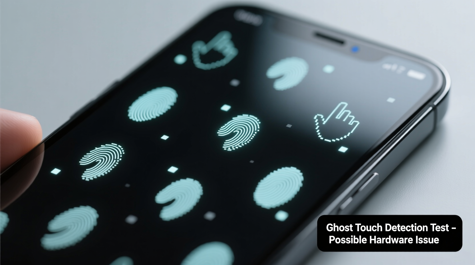 why does my screen show ghost touches possible hardware issues