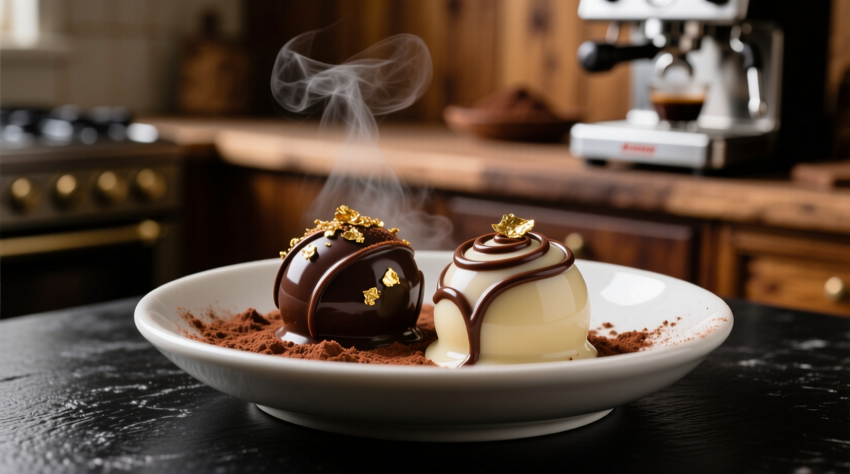 make fancy chocolate truffles with just two ingredients