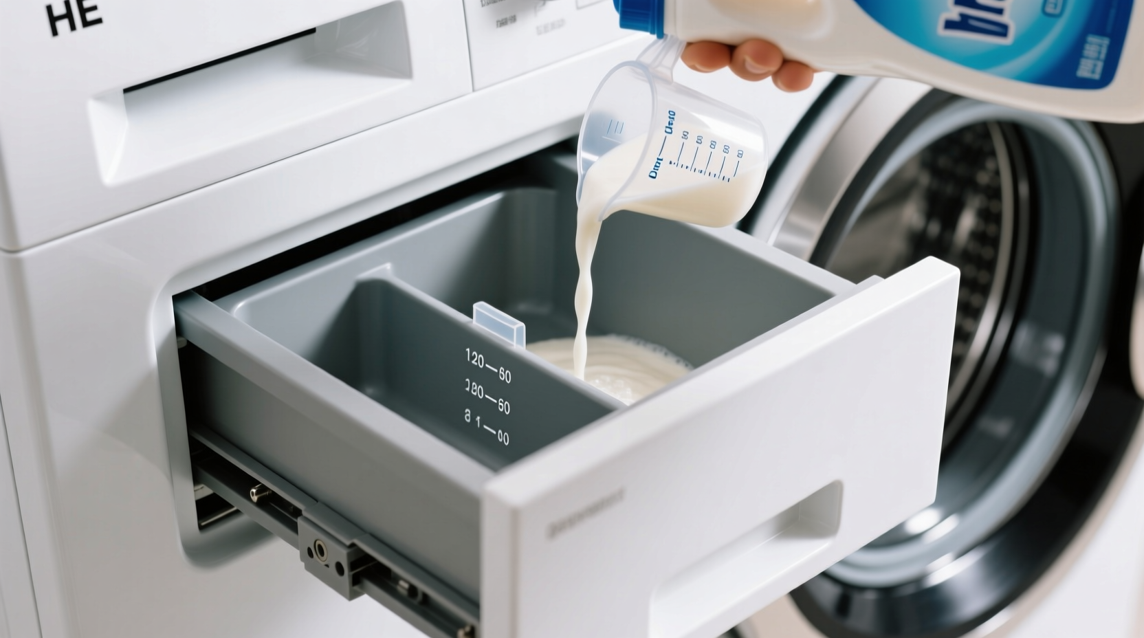 detergent dispenser vs direct pour for he washers