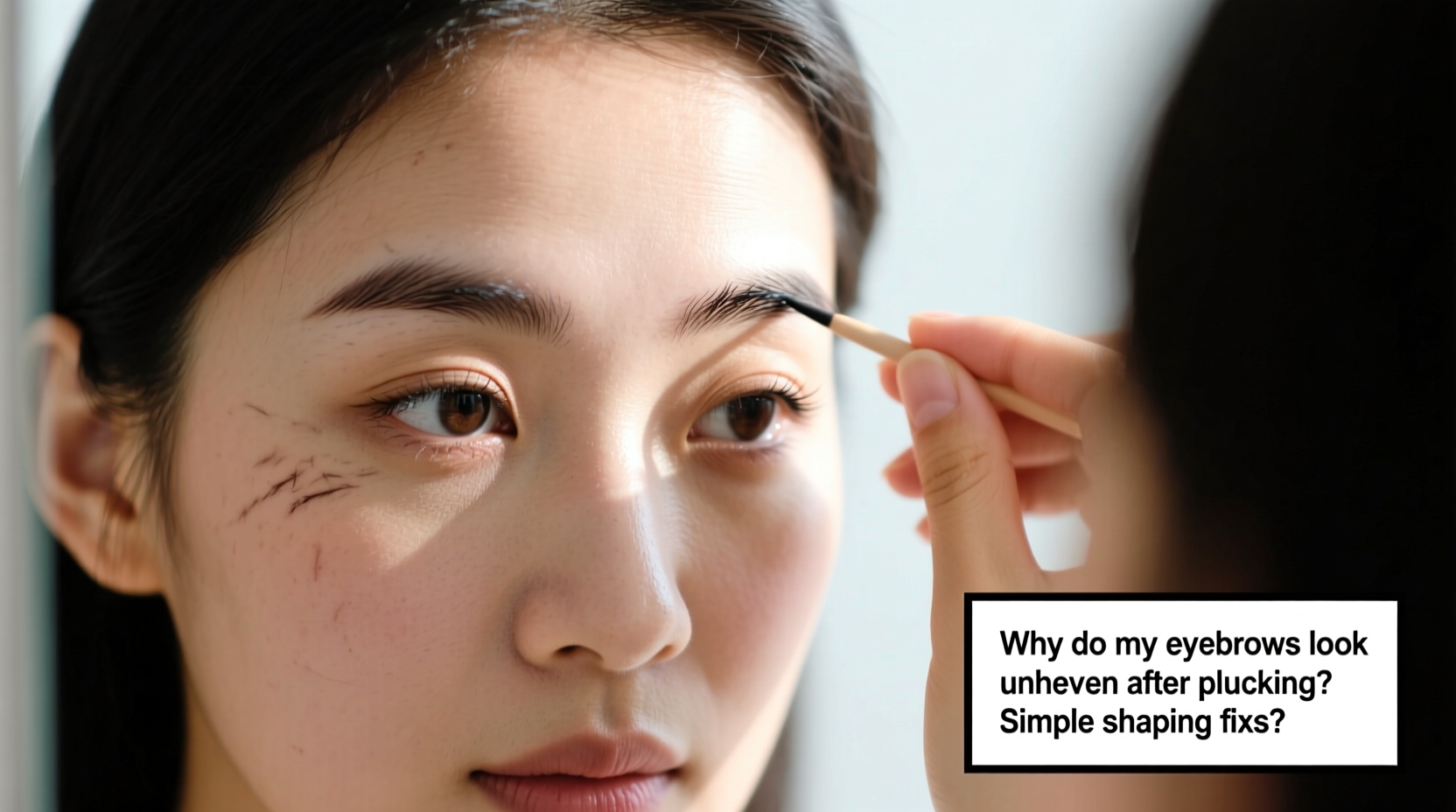 why do my eyebrows look uneven after plucking simple shaping fixes