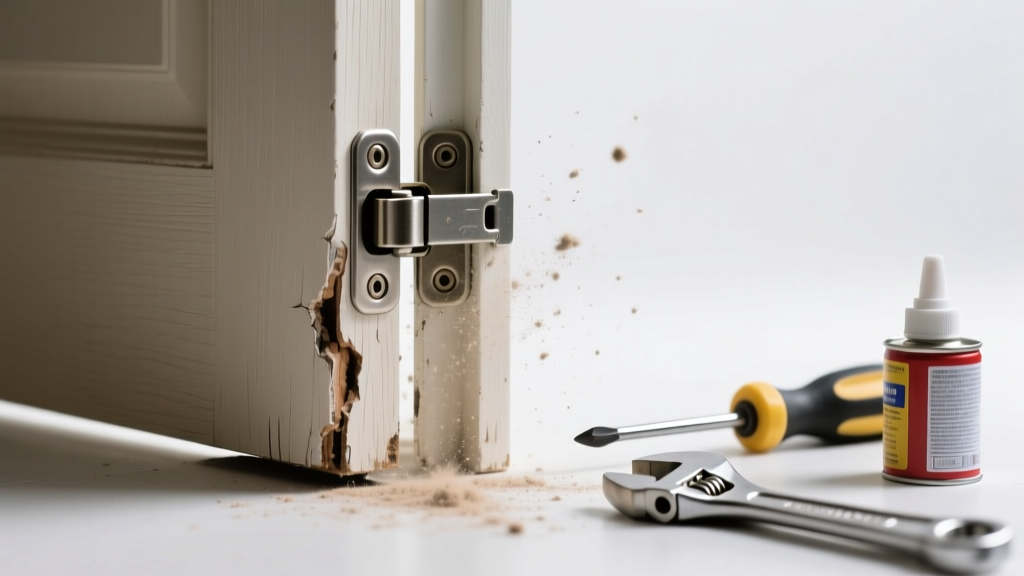 Door Won’t Latch and Makes Grinding or Squeaking Noise