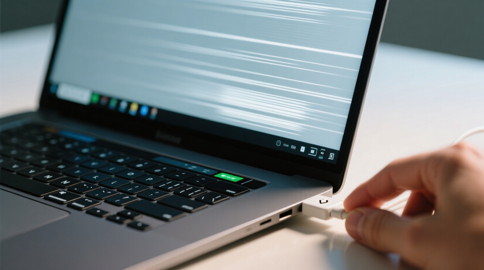 why does my laptop screen flicker only when unplugged from power