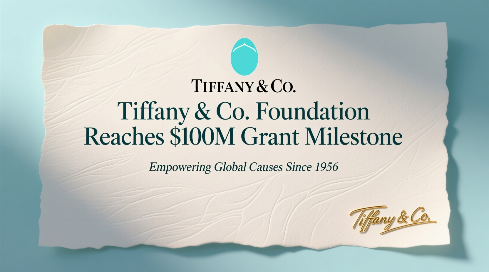 the tiffany co foundation surpasses its 100 million dollar grantmaking milestone