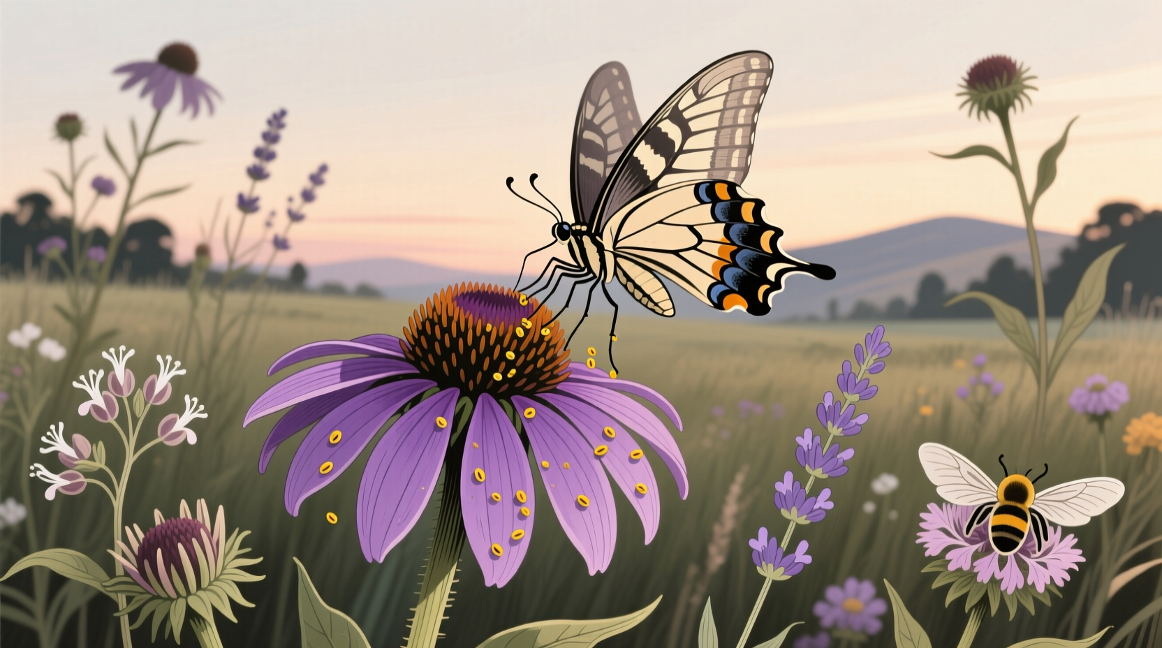 what flowers do butterflies pollinate