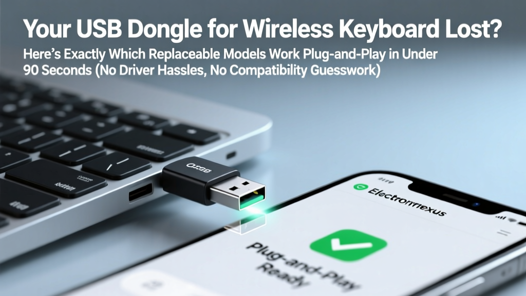 Your USB Dongle for Wireless Keyboard Lost? Here’s Exactly Which Replaceable Models Work Plug-and-Play in Under 90 Seconds (No Driver Hassles, No Compatibility Guesswork)