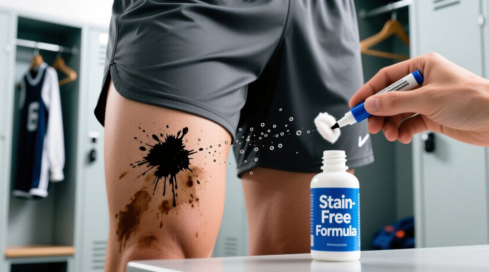 remove permanent marker from polyester shorts