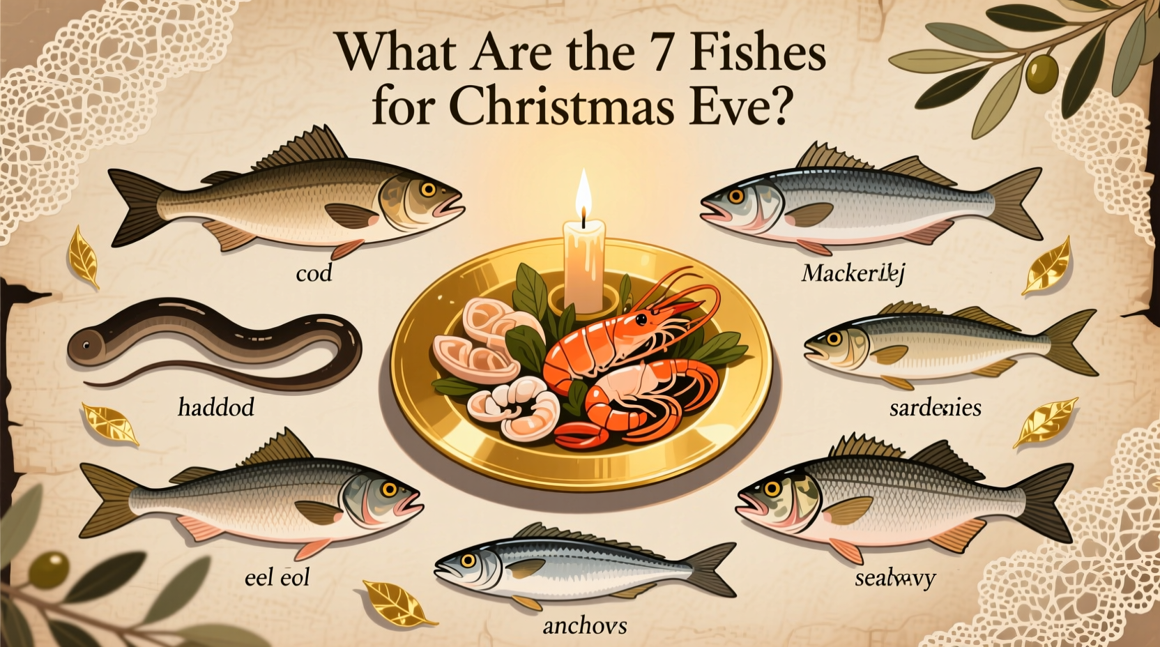 what are the 7 fishes for christmas eve