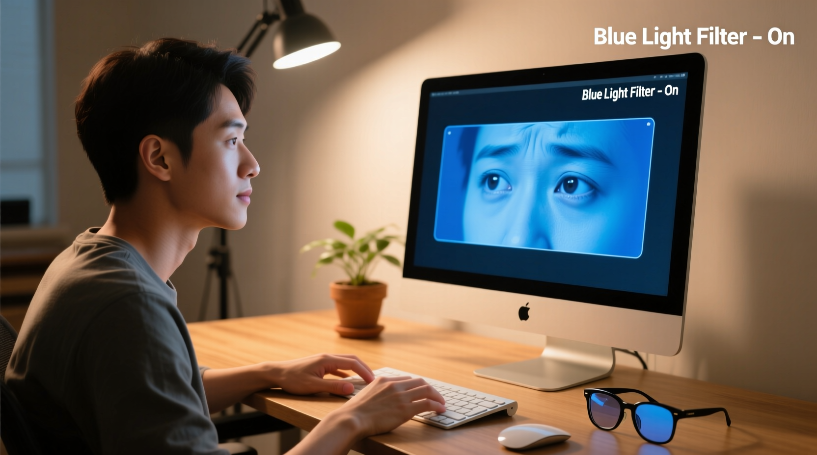 how to reduce screen eye strain without switching to dark mode