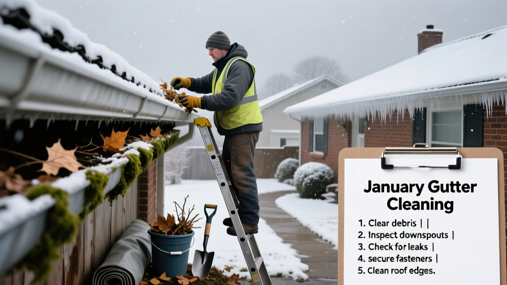 January Gutter Cleaning: Seasonal Home Maintenance Checklist