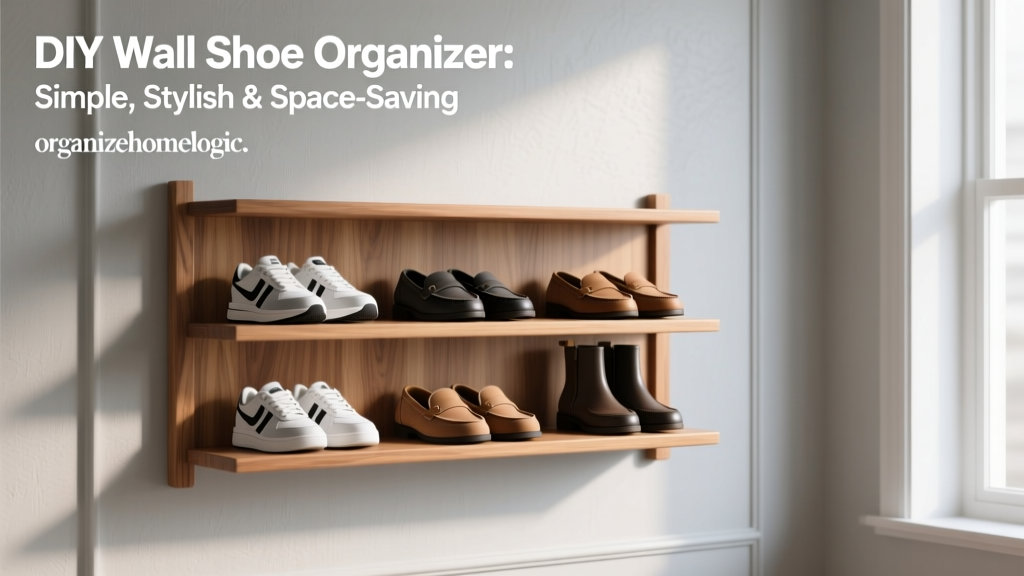 DIY Wall Shoe Organizer: Simple, Stylish & Space-Saving