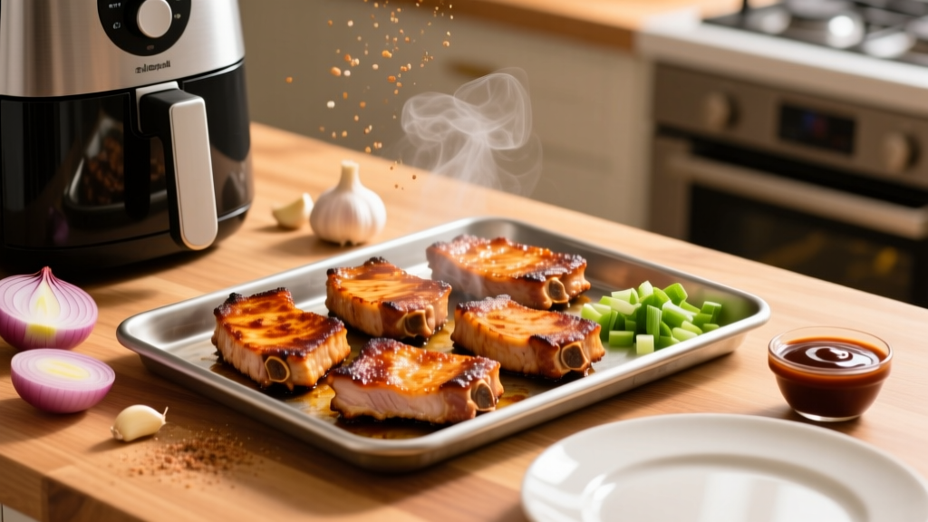 Air Fried BBQ Pork Chops: Crispy, Juicy & Ready in 18 Min