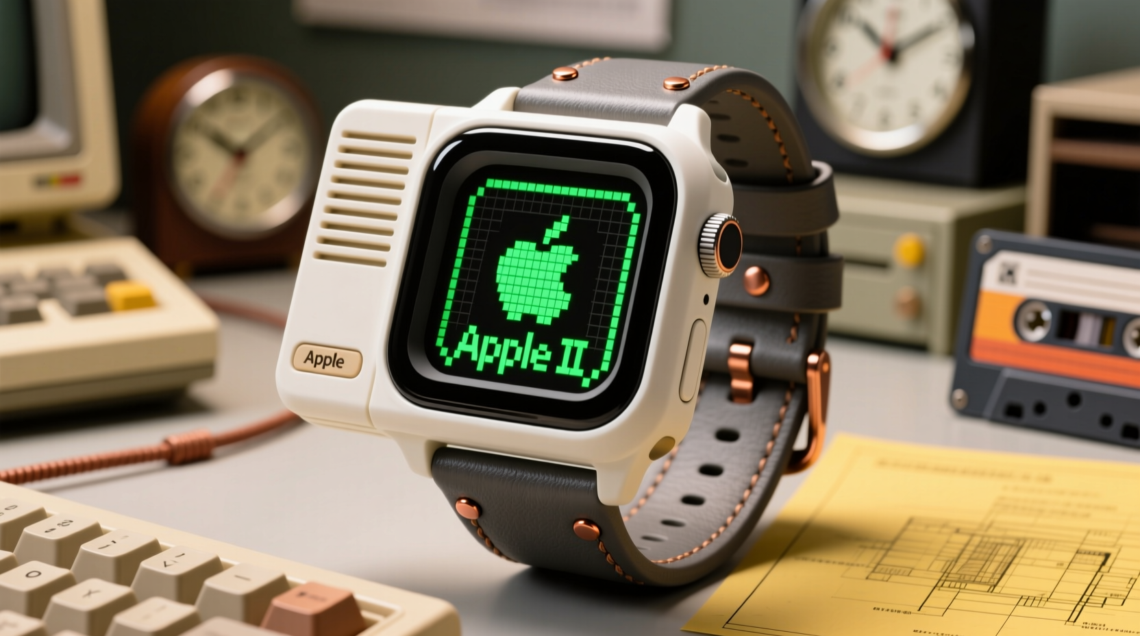build your own apple ii lookalike watch