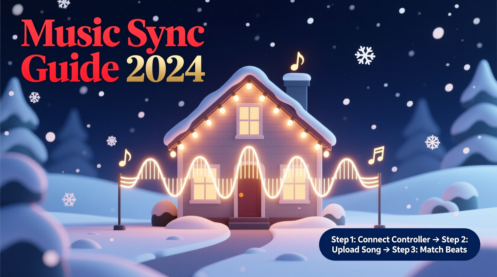 how to add music synchronization to existing christmas light displays