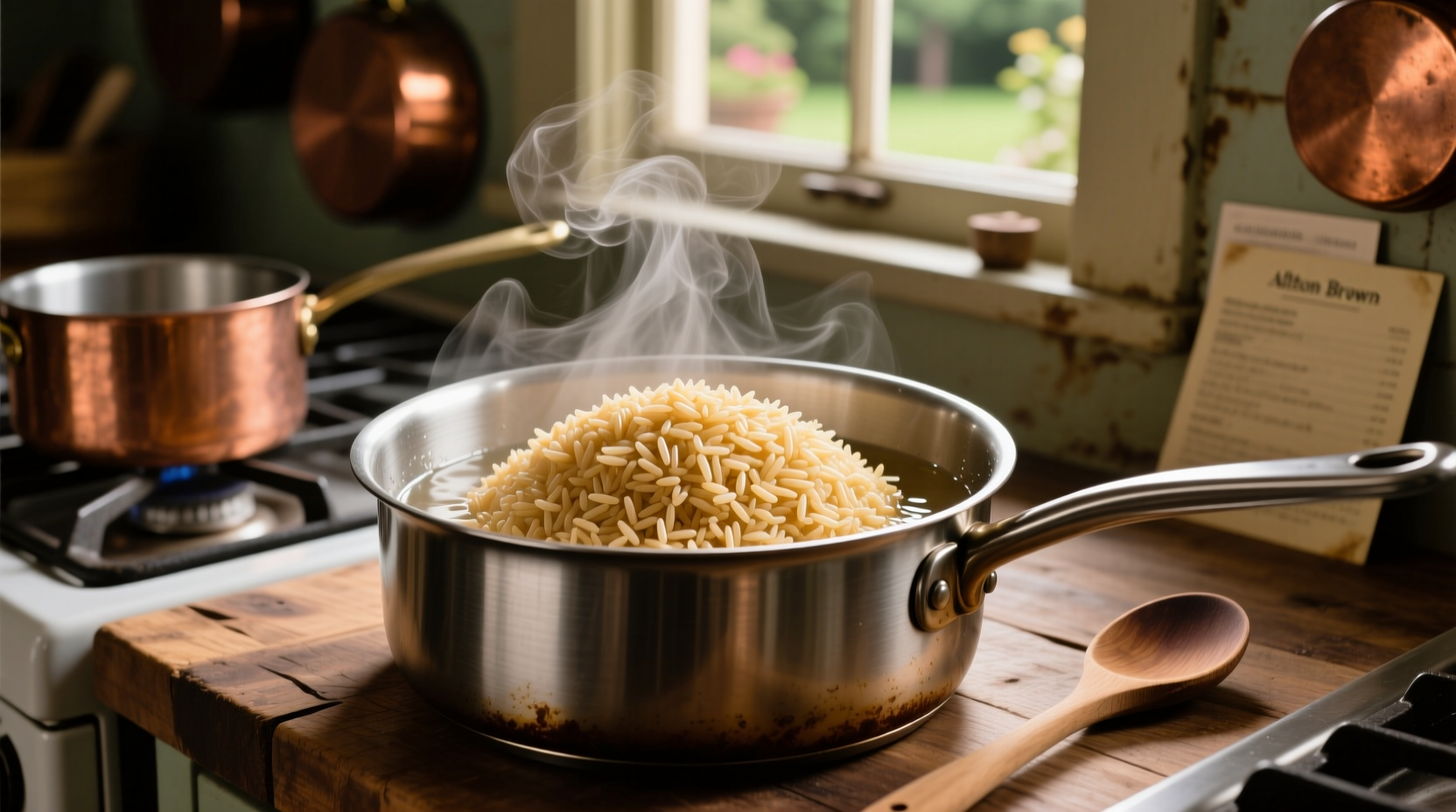 make perfect effortless rice with alton browns pour ov