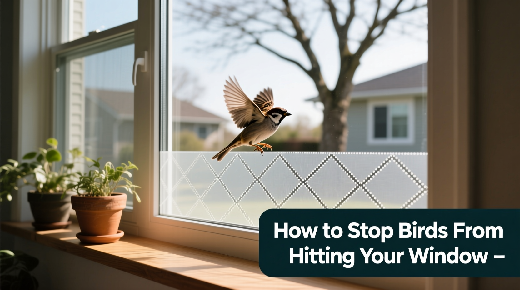 how to stop birds from hitting your window