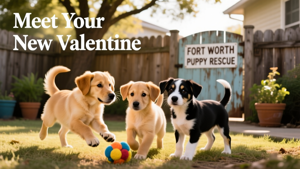 Meet Your New Valentine: 3 Adoptable Puppies in Fort Worth