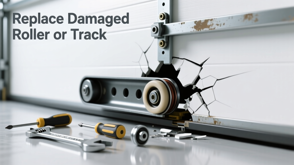 Garage Door Off Track? Replace the Damaged Roller or Track