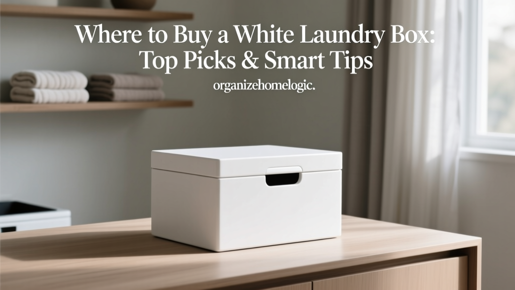 Where to Buy a White Laundry Box: Top Picks & Smart Tips