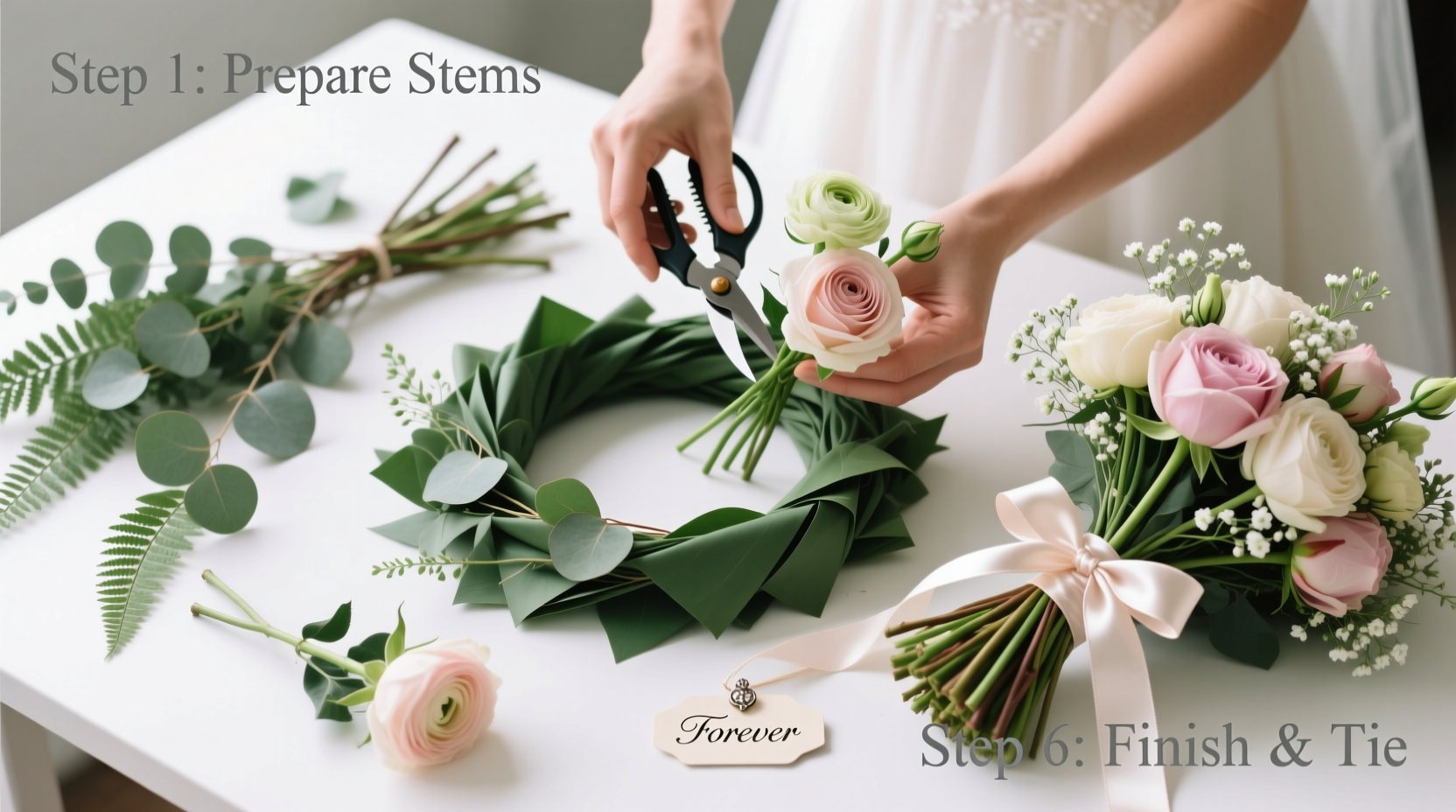 how to make flower bouquet for wedding