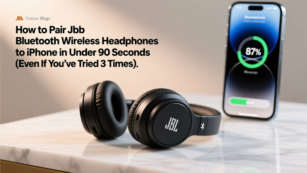 JLab Bluetooth Headphones to iPhone: Pair in 90 Sec (2026)